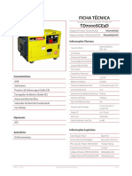 Manual Gerador de Energia A Diesel 10hp Td7000sge3d Toyama 220v Tri