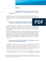 Gestión y Requisitos de Créditos Personales. Foro y Entrega.