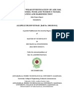 Pin-On-Disc Wear Investigation of Aisi 316L Stainless Steel With and Without Nickel Coating and Hardness Test