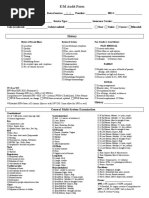 E/M Audit Form: Chart #