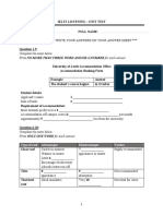 Listening - Unit Test 1