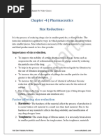 Chapter - 4 - Pharmaceutics Size Reduction