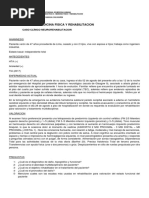 Caso Clinico Neuro Rehabilitacion 2022-1