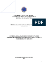 CONTROL DE LA SAPROLEGNIOSIS EN OVAS DE TRUCHA ARCO IRIS (Oncorhynchmus Mykis) APLICANDO UN DESINFECTANTE QUÍMICO