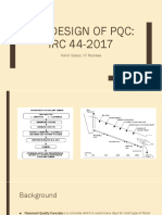 Mix Design For PQC