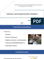 2 - Culinária, Arte Experimental e Dietética