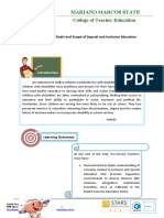 Chapter I. Definition, Goals and Scope of Special and Inclusive Education