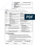 SOP-09 Preventive Maintenance - Machine