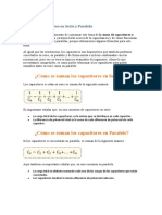 Suma de Condensadores en Serie y Paralelo