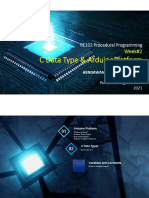 Week#2 - C Data Types and Arduino Platform
