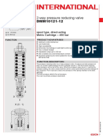 2-Way Pressure Reducing Valve: Spool Type, Direct-Acting Metric Cartridge - 450 Bar