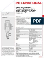 3-Way Proportional Pressure Reducing Valve Spool Type, Direct Acting UNF Cartridge - 350 Bar