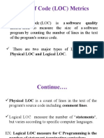 Lines of Code (LOC) Metrics