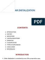 Molar Distalization: Presenter R.Harshitha II Year PG