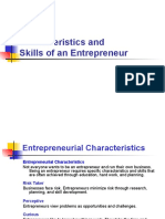 Entrepreneurial Characteristics & Skills