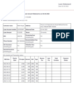 Loan Account Statement 019763997