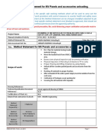 Method Statement For MV Panels and Accessories Unloading.: Project Name