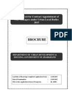 Brochure: Written Test For Contract Appointment of City Managers Under Urban Local Bodies 2015