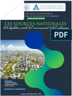 Les Sources Nationales de La Législation Pénal de L'environnement Et de L'urbanisme