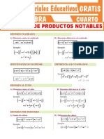 Ejercicios de Productos Notables Cuarto Grado de Secundaria