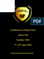 Invitation To Sports Events For Symbhav 2022