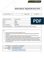 Powertronic Installation Manual - Bajaj Rs 200 (2016-2019)