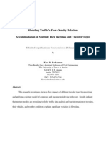 Modeling Traffic's Flow-Density Relation: Accommodation of Multiple Flow Regimes and Traveler Types