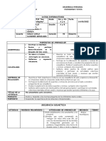 SESION DE APRENDIZAJE DPCC 4to