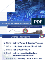 ECEG-4281 Microelectronic Devices and Circuits (MDC)