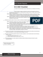 Handout IV: DSM-5 ASD Checklist: Making An Autism Spectrum Disorder Diagnosis