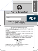 Prova Anglo EF 2 9o Ano P 1 Multidisciplinar 2022