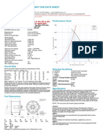 Summary Fan Data Sheet: Technical Data Performance Chart