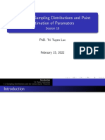 Chapter 7. Sampling Distributions and Point Estimation of Paramaters