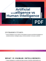 Human Intelligence Vs Artificial Intelligence