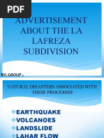 Advertisement About The La Lafreza Subdivision: By: Group