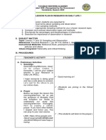 (REVISED) 1st DETAILED LESSON PLAN IN PRACTICAL RESEARCH 1