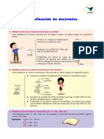 Ficha # 6 Multiplicación de Decimales