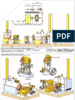 General Arrangement. Complete Steam Plant Including Two Steam Engines (1cyl + 2cyl Vertical)