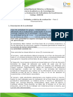 Guía de Actividades y Rúbrica de Evaluación - Unidad 1 - Paso 2 - Reconocimiento