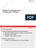 Module 31: Business Layer Configuration: Picklists: Siebel 8.0 Essentials