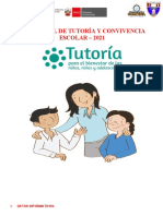 Plan Anual de Tutoría y Convivencia Escolar 5to A