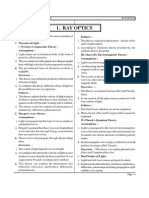 Integrated Material - Physics Ray Optics