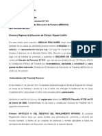 Sra. Lía-Recurso de Reconsideración-licenciada-Raquel Castillo