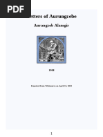 Letters of Aurungzebe: Aurangzeb Alamgir