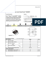 Fdc658P Single P-Channel, Logic Level, Powertrench Mosfet: General Description Features