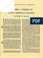 "Toward A Theory of Latin American Politics" C.W. Anderson (1964)