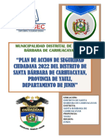 Plan de Accion de Seguridad Ciudadana Distrito de Carhuacayan 2022