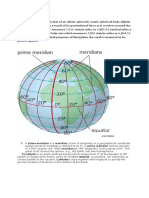 The Earth:: 1. A Prime Meridian Is A Meridian (A Line of Longitude) in A Geographical Coordinate