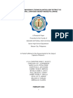 Philippine Mahogany (Toonacalantas) Leaf Extract As Potential Larvicide Against Mosquito Larvae