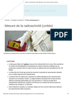 Mesurer La Radioactivité - Unités (Becquerel, Gray, Sievert), Enjeux Et Moyens